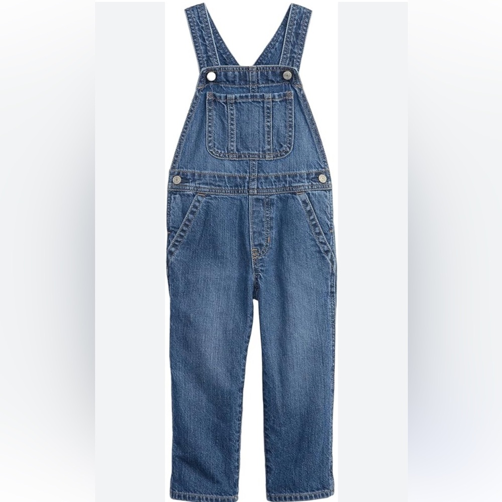 Baby GAP Infant Toddler Organic Denim Jeans Overalls 12-18 Months NEW Unisex